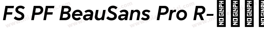 FS PF BeauSans Pro R字体转换